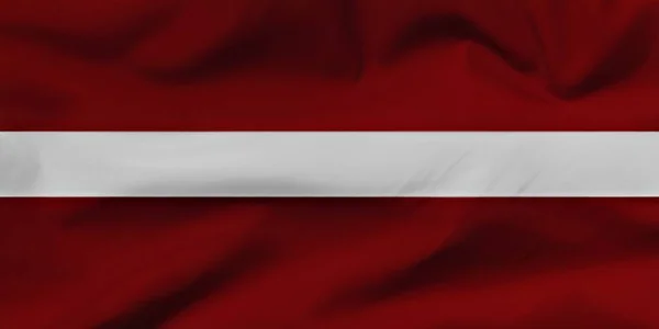 Státní Vlajka Lotyšska — Stock fotografie