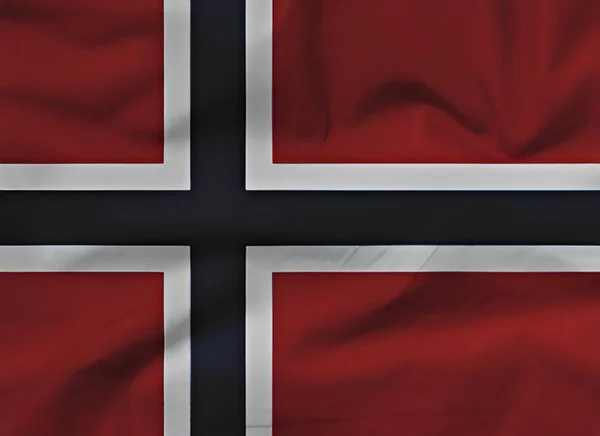Norvégia Zászlaja — Stock Fotó