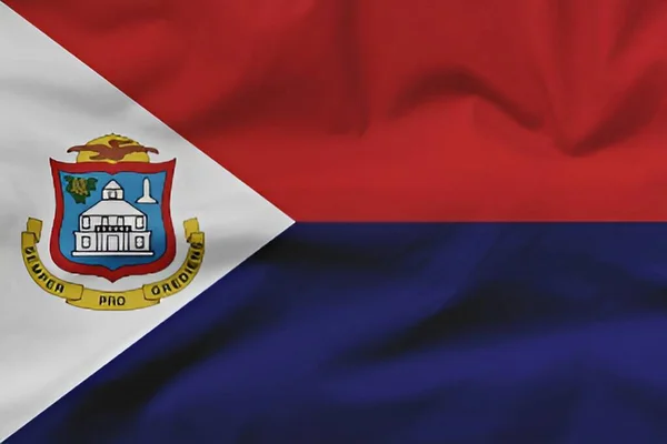 Bandeira Nacional Sint Maarten — Fotografia de Stock