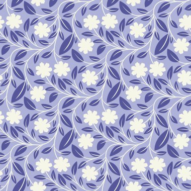 Papatyalı ve Yapraklı Kusursuz Çiçeksiz Botanik Tasarımı