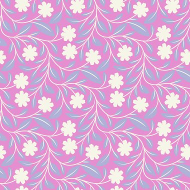 Papatyalı ve Yapraklı Kusursuz Çiçeksiz Botanik Tasarımı