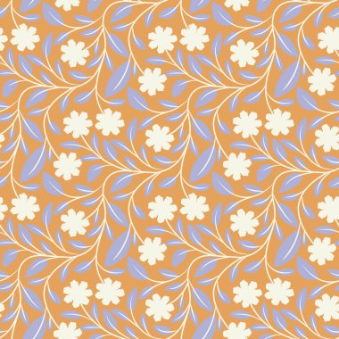 Papatyalı ve Yapraklı Kusursuz Çiçeksiz Botanik Tasarımı