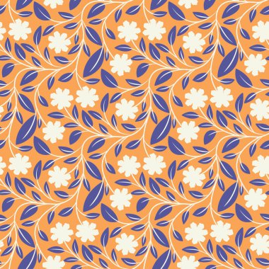 Papatyalı ve Yapraklı Kusursuz Çiçeksiz Botanik Tasarımı