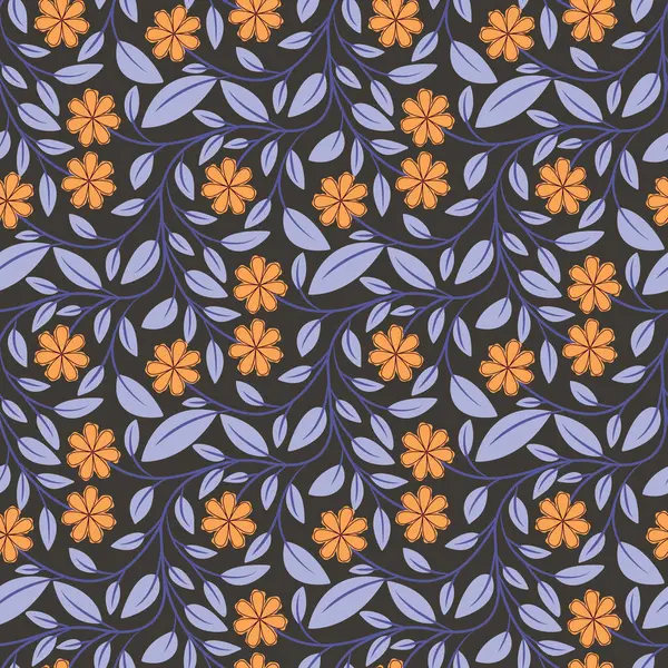 Papatyalı ve Yapraklı Kusursuz Çiçeksiz Botanik Tasarımı