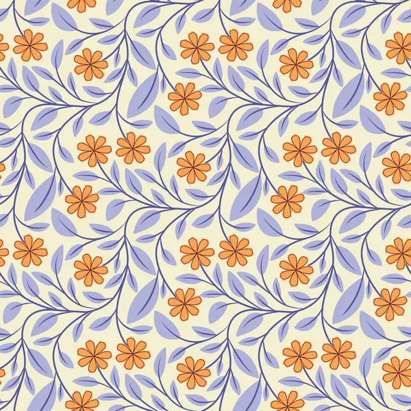 Papatyalı ve Yapraklı Kusursuz Çiçeksiz Botanik Tasarımı