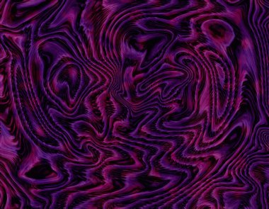 Büyüleyici bir yakın plan derin mor ve kıpkırmızı renkli girdap ortaya çıkarıyor. Karmaşık, sıvı çizgiler birbirine karışır, dinamik, neredeyse üç boyutlu bir etki yaratır..  