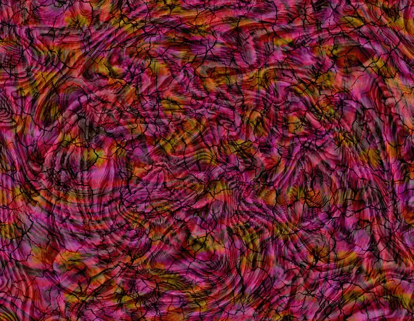 Büyüleyici bir yakın plan, çoğunlukla koyu mor ve yanmış turuncu tonlarda parçalanmış taç yapraklarının yoğun bir koleksiyonunu ortaya çıkarır.. 