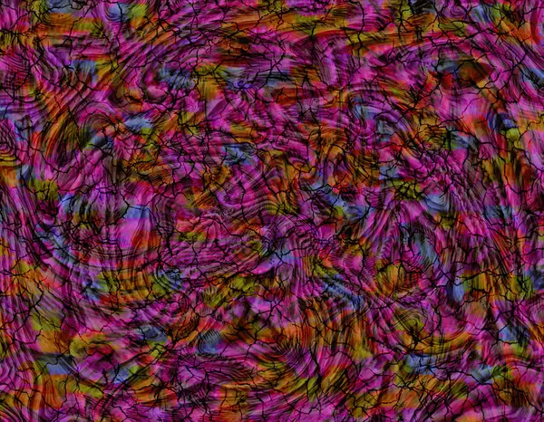 Görüntü, soyut ve çok renkli şekillerin kusursuz bir modelini sunuyor. Şekiller, pembe, mor, turuncu ve mavi tonlarında küçük, düzensiz parçacıklar oluşturarak zengin dokulu ve canlı bir genel etki yaratıyor.. 