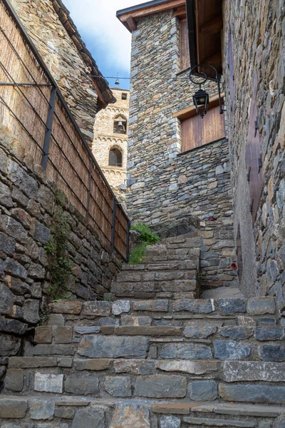 Krásné Město Durro Obklopené Horami Pyrenejích Katalánsku — Stock fotografie