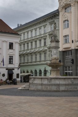 Slovakya 'nın Bratislava şehrindeki güzel Eski Şehir