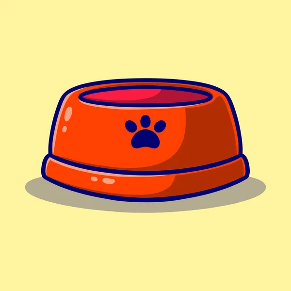 Pet Bowl Cartoon Icon Illustration — 스톡 벡터