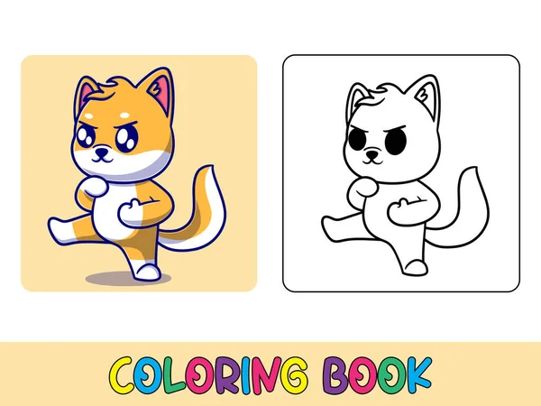 Libro Vectores Para Colorear Actividad Animal Libro Para Colorear Animal — Vector de stock