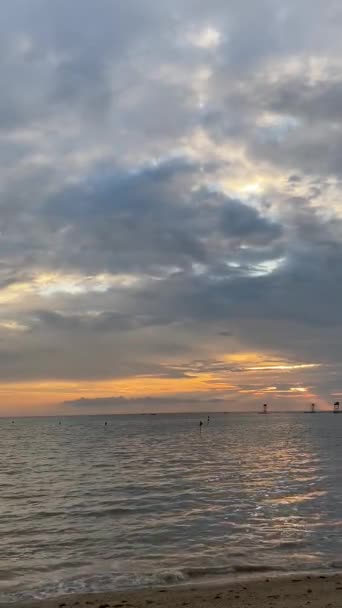 Tropische Insel Strand Paradies Blick Sonnenaufgang Aufnahme — Stockvideo