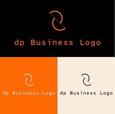 P harfi logo tasarım şablonu. Vektör illüstrasyonu