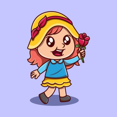 Kadınlar Günü 8 Mart Uluslararası Kadınlar Günü karikatür düz illüstrasyonla karşılanıyor