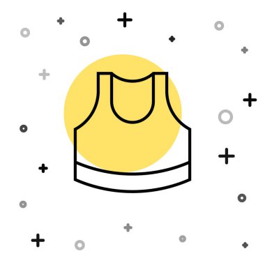 Beyaz arkaplanda siyah çizgi üzerine ekin ikonu izole edildi. Fişek. Rastgele dinamik şekiller. Vektör.