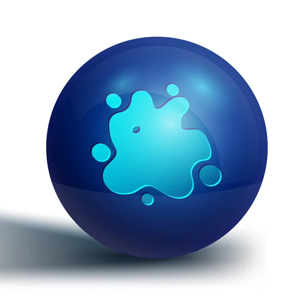 Blaues Farbspray Symbol Isoliert Auf Weißem Hintergrund Blauer Kreis Knopf — Stockvektor