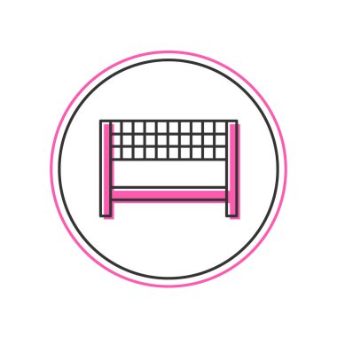 Bitiş çizgisi simgesinde Ribbon dolduruldu. Beyaz arkaplanda izole edildi. Bitiş çizgisinin sembolü. Spor sembolü ya da iş konsepti. Vektör