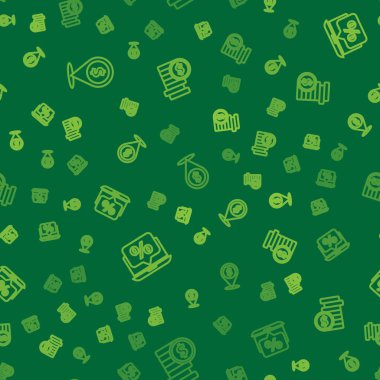 Hat Cash konumu, yüzde indirim, dizüstü bilgisayar ve bozuk para paralarını kusursuz bir şablonla ayarlayın. Vektör.