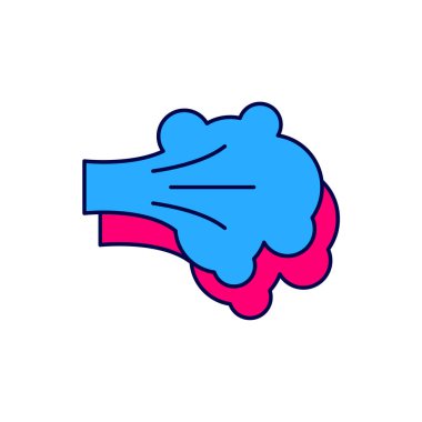 Filled outline Paint spray icon isolated on white background. Vector.