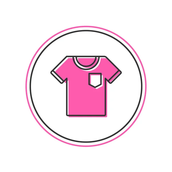 Filled Outline Shirt Icon Isolated White Background Vector — Stockvektor