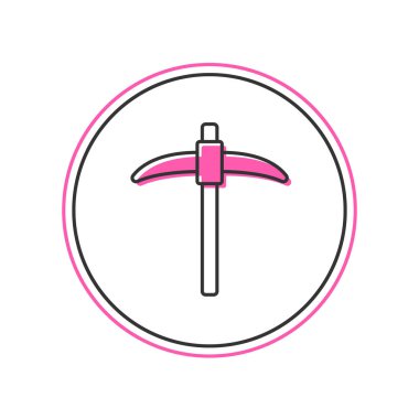 Beyaz arkaplanda izole edilmiş ana hatlı seçim simgesi. Vektör