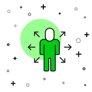 Doldurulmuş çoklu görev yöneticisi beyaz arkaplanda izole edilmiş simge üzerinde çalışıyor. Vektör