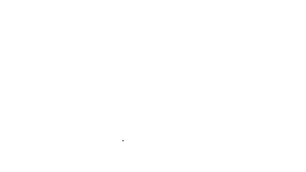 Чорна Лінія Светр Ізольовані Білому Тлі Піктограма Перетягування Відео Рух — стокове відео