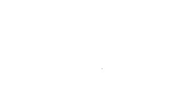 Siyah çizgili cam şişe beyaz arka planda izole edilmiş votka ikonu. 4K Video hareketli grafik canlandırması.