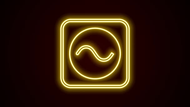 아이콘검은 배경에 현재의 상징을 바꾸는 비디오 그래픽 애니메이션 — 비디오