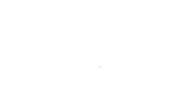 Siyah çizgi yaratıcı lamba fikri ikonu beyaz arkaplanda izole edildi. Fikirler ilham, icat, etkili düşünme, bilgi ve eğitim kavramları. 4K Video hareketli grafik canlandırması.