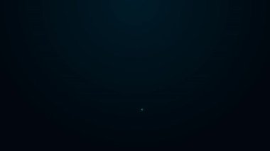 Parlayan neon çizgisi Erkek iç çamaşırı simgesi siyah arka planda izole edildi. Erkek iç çamaşırı. 4K Video hareketli grafik canlandırması.