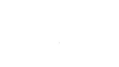 Siyah çizgi, beyaz arka planda izole edilmiş zarif kadın şapka ikonu. 4K Video hareketli grafik canlandırması.