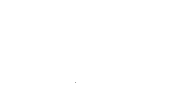 Футболка Чорної Лінії Ізольована Білому Тлі Сорочка Відео Рух Графічна — стокове відео
