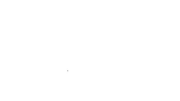 Черная Линия Фото Ретушь Значок Изолирован Белом Фоне Фотограф Фотография — стоковое видео