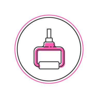 Filled outline TPX loop training equipment icon isolated on white background. Sport equipment. Vector.