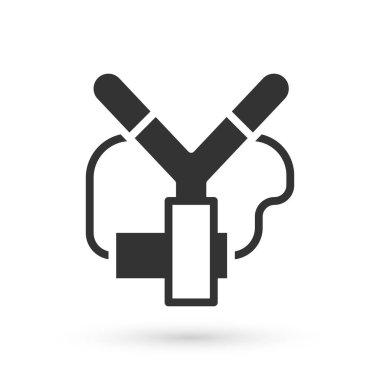 Gri Sapan simgesi beyaz arkaplanda izole edildi. Vektör