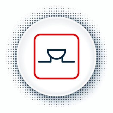Line Buzzer in electronic circuit icon isolated on white background. Colorful outline concept. Vector.
