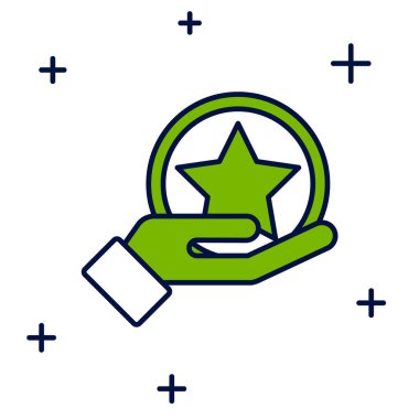 Doldurulmuş ABD Bağımsızlık Günü simgesi beyaz arka planda izole edildi. 4 Temmuz. Amerika Birleşik Devletleri ülkesi. Vektör.