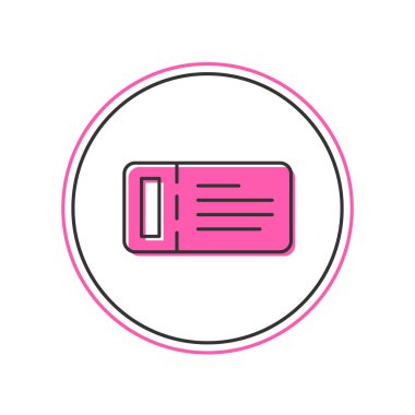 Beyaz arka planda izole edilmiş gemi ikonu ile seyahat için yolcu listesi doldurulmuş. Yolcu gemisiyle seyahat edin. Cennete seyahatler. Vektör.