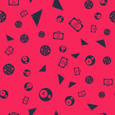 Set Subsets, math, a is subset of b, Triangle, XYZ Coordinate system and Certificate template on seamless pattern. Vector.