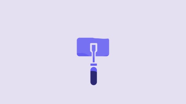 Blue Lockpicks Lock Picks Lock Picking Icon Isolated Purple Background — ストック動画