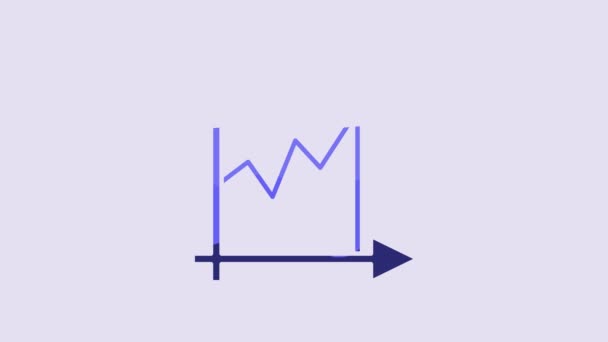 Gráfico Azul Horario Gráfico Diagrama Infografía Icono Gráfico Circular Aislado — Vídeo de stock