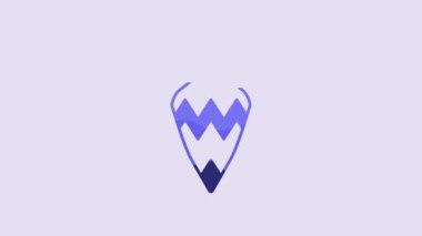 Blue Egyptian vase icon isolated on purple background. Symbol of ancient Egypt. 4K Video motion graphic animation.