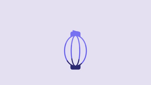 Blue Dust Blower Icon Isolated Purple Background Air Duster Lens — Stockvideo