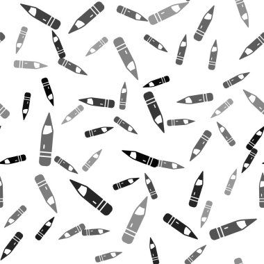 Silgi simgesine sahip siyah kalem beyaz arka planda izole edilmiş pürüzsüz desen. Çizim ve eğitim araçları. Okul sembolü. Vektör.