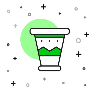 Filled outline Mexican drum icon isolated on white background. Music sign. Musical instrument symbol.  Vector