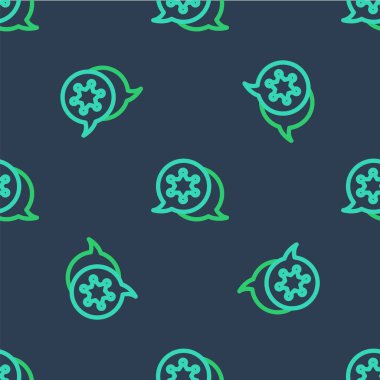 Hat Hat Hücre Şerifi ikonu mavi arka planda kusursuz desen tespit etti. Polis rozeti ikonu. Vektör