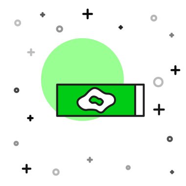 Ana hatlarıyla doldurulmuş kan testi ve virüs molekülü koronavirüs ikonu beyaz arka planda izole edilmiş. Coronavirus, COVID-19. 2019-nCoV. Vektör