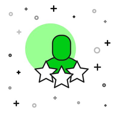 Filled outline Productive human icon isolated on white background. Idea work, success, productivity, vision and efficiency concept.  Vector